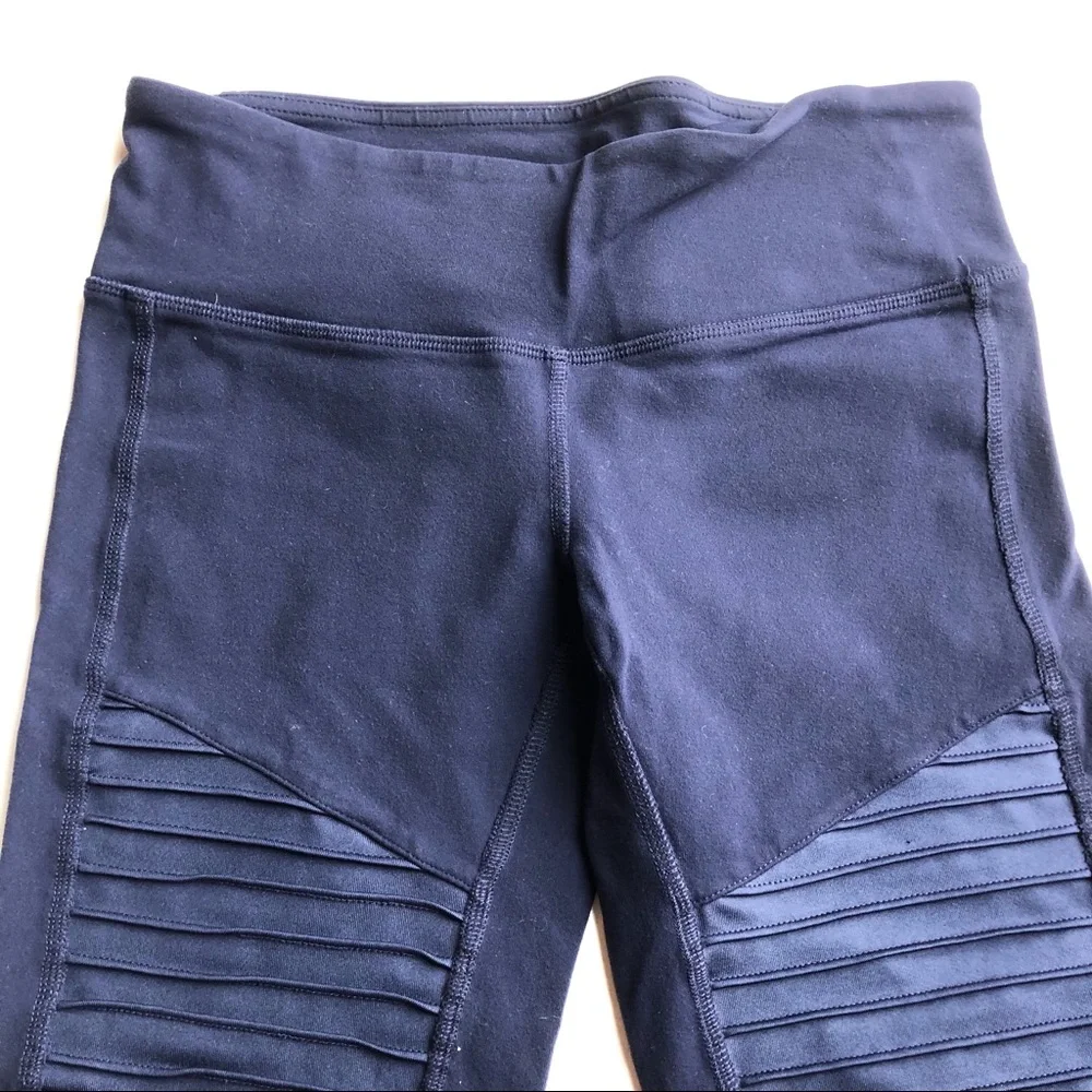 Alo Yoga Moto Leggings Navy